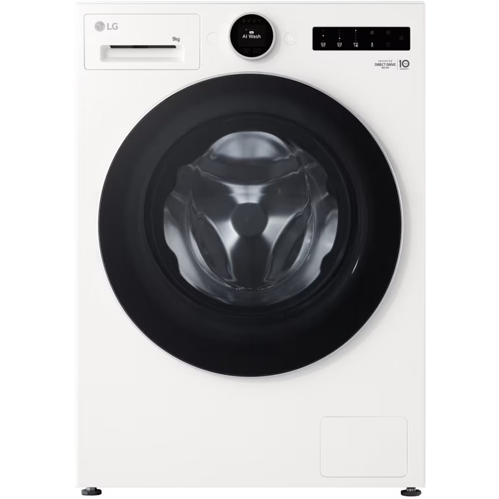 Masina de spalat rufe frontala slim LG F2X70S9TWS, AI DD, Steam, 9 kg, 1200rpm, Clasa A, Wi-Fi, alb
