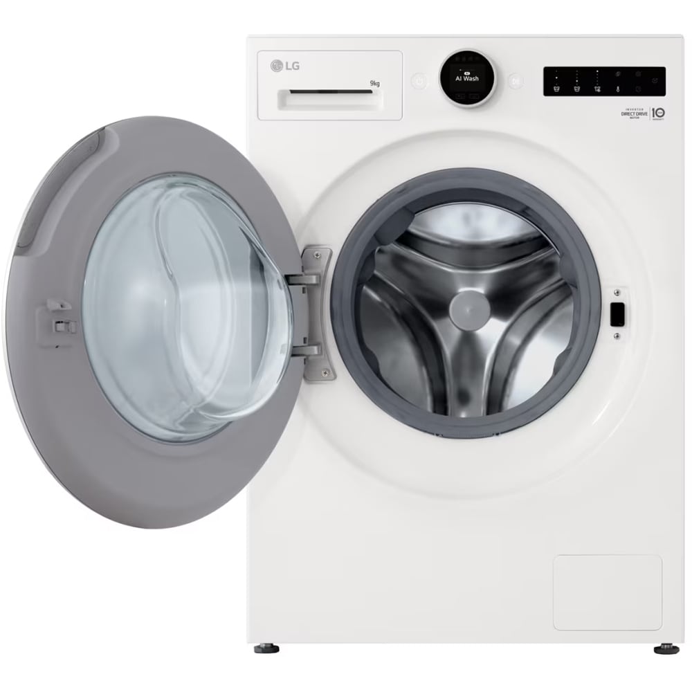 Masina de spalat rufe frontala slim LG F2X70S9TWS, AI DD, Steam, 9 kg, 1200rpm, Clasa A, Wi-Fi, alb