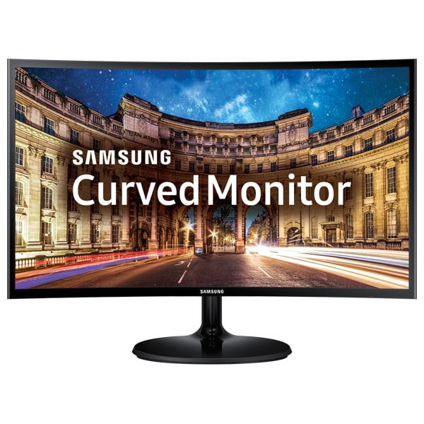 Monitor curbat LED VA SAMSUNG C24F390FHU, 24", Full HD, 60Hz, negru