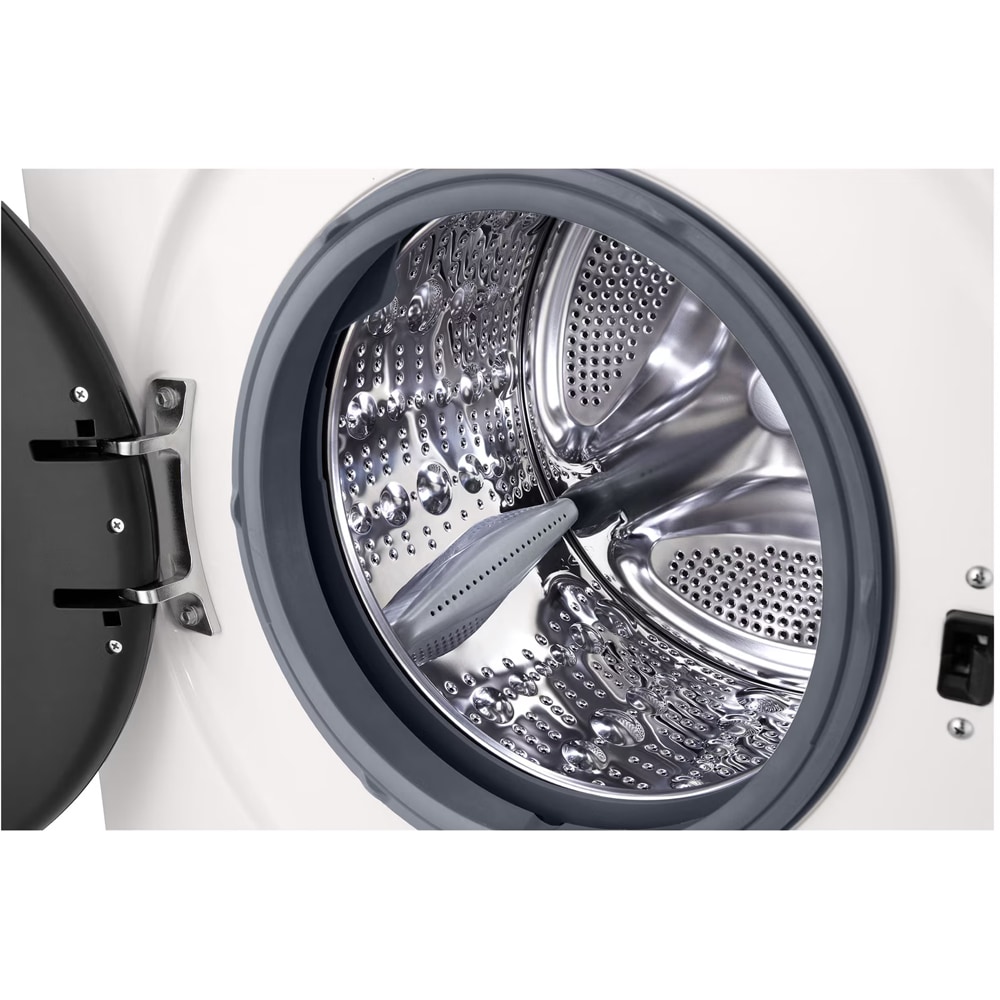 Masina de spalat rufe frontala LG F4X1009NWK, 6 Motion DD, Steam, 9 kg, 1400rpm, Clasa A, Wi-Fi, alb
