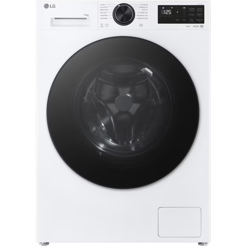 Masina de spalat rufe frontala LG F4X5011TLB, AI DD, Steam, 11 kg, 1400rpm, Clasa A, Wi-Fi, alb