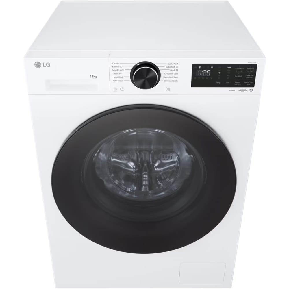 Masina de spalat rufe frontala LG F4X5011TLB, AI DD, Steam, 11 kg, 1400rpm, Clasa A, Wi-Fi, alb
