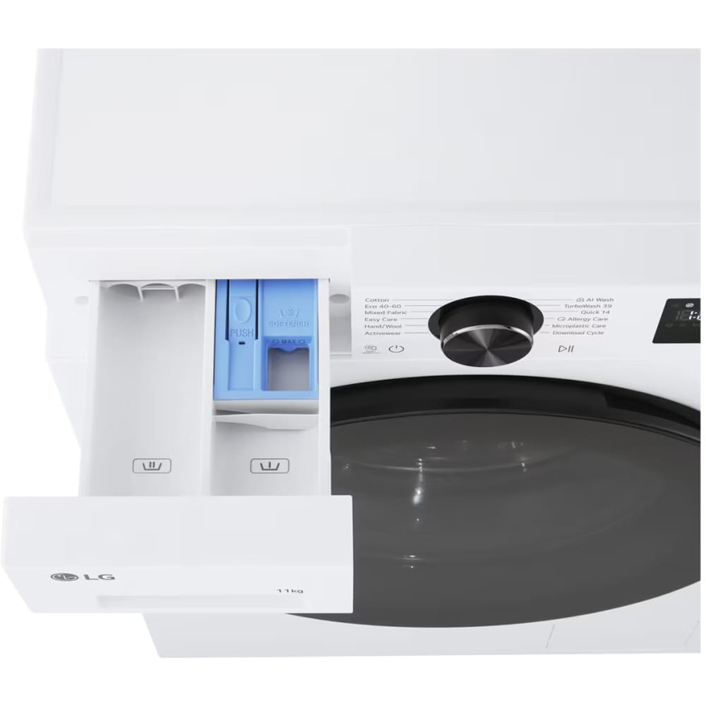 Masina de spalat rufe frontala LG F4X5011TLB, AI DD, Steam, 11 kg, 1400rpm, Clasa A, Wi-Fi, alb