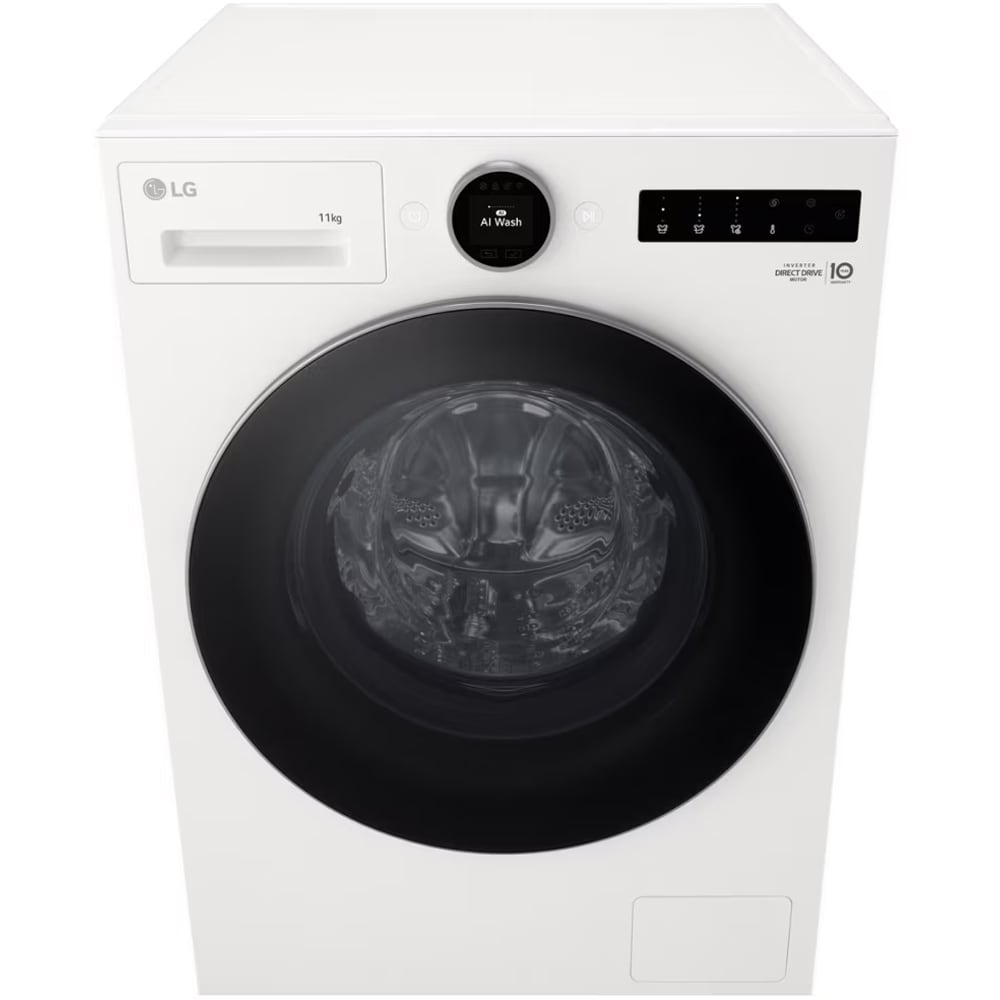 Masina de spalat rufe frontala LG F4X7011TWS, AI DD, Steam, 11 kg, 1400rpm, Clasa A, Wi-Fi, alb