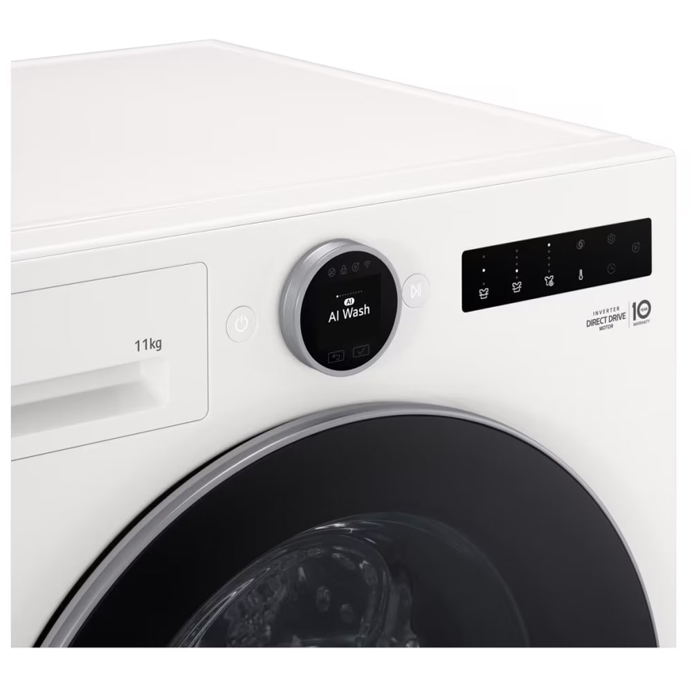 Masina de spalat rufe frontala LG F4X7011TWS, AI DD, Steam, 11 kg, 1400rpm, Clasa A, Wi-Fi, alb