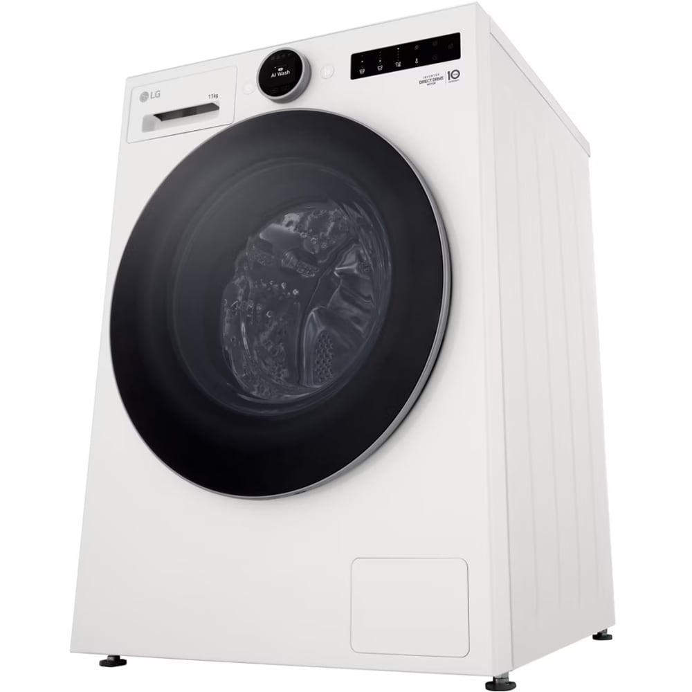 Masina de spalat rufe frontala LG F4X7011TWS, AI DD, Steam, 11 kg, 1400rpm, Clasa A, Wi-Fi, alb