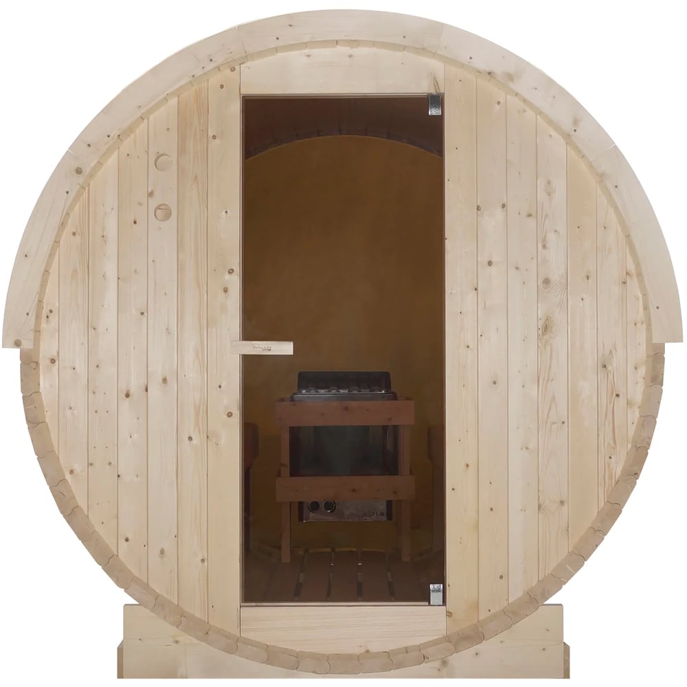 Sauna finlandeza SANOTECHNIK Nyborg M, 195 x 205 x 195 cm, 4 persoane, natur