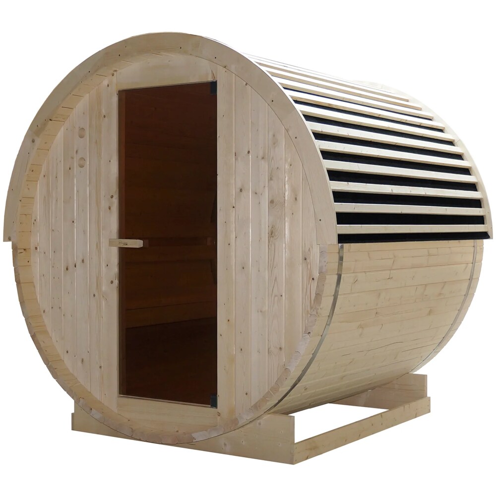 Sauna finlandeza SANOTECHNIK Nyborg M, 195 x 205 x 195 cm, 4 persoane, natur