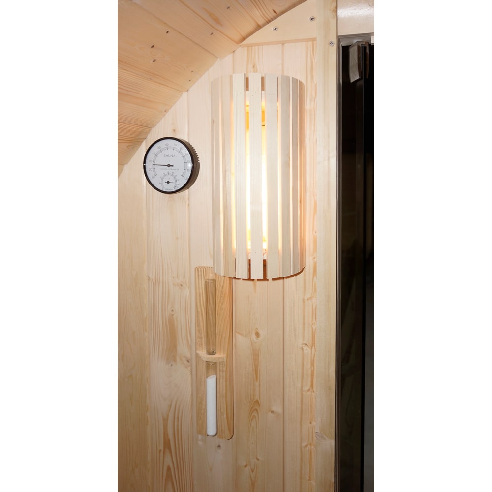 Sauna finlandeza SANOTECHNIK Nyborg M, 195 x 205 x 195 cm, 4 persoane, natur