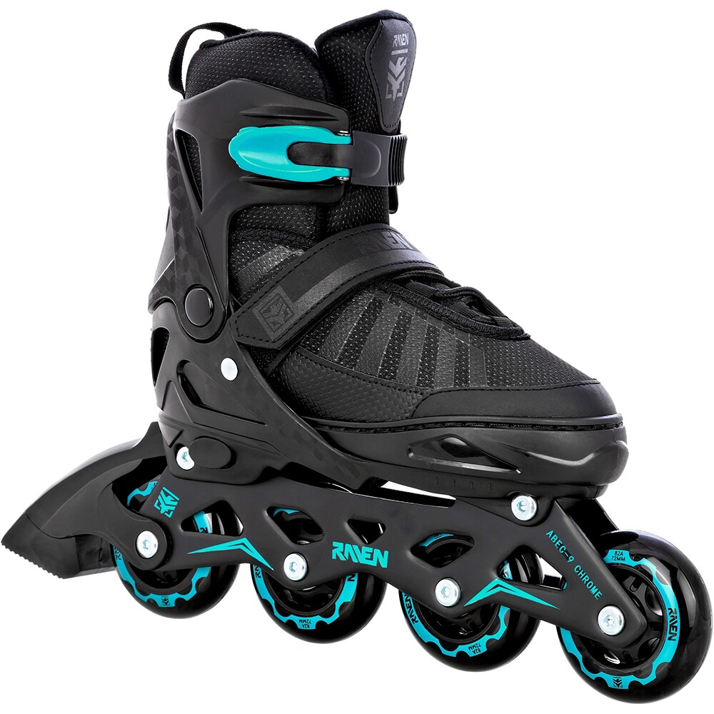 Role RAVEN Quantum, marime reglabila 36-39, negru-verde