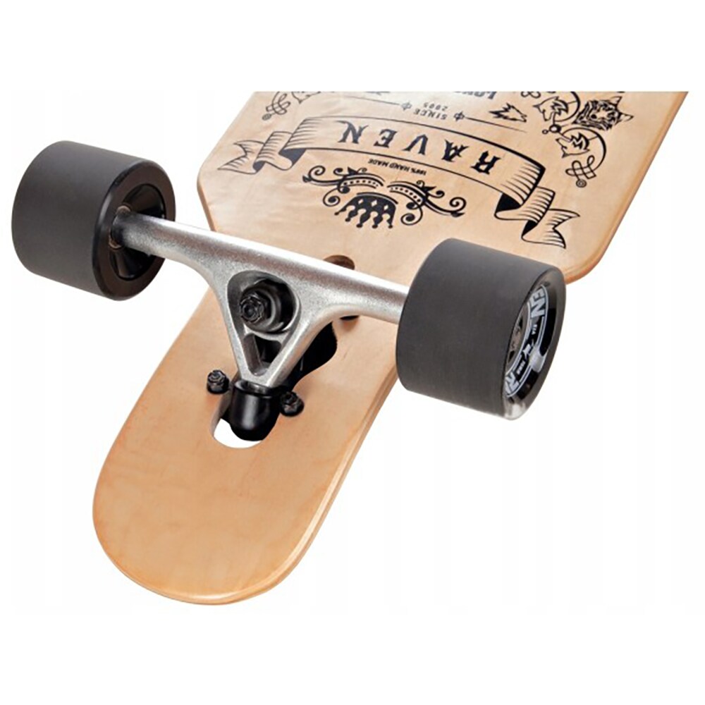 Longboard RAVEN Solid, 105 x 24 cm, lemn, maro