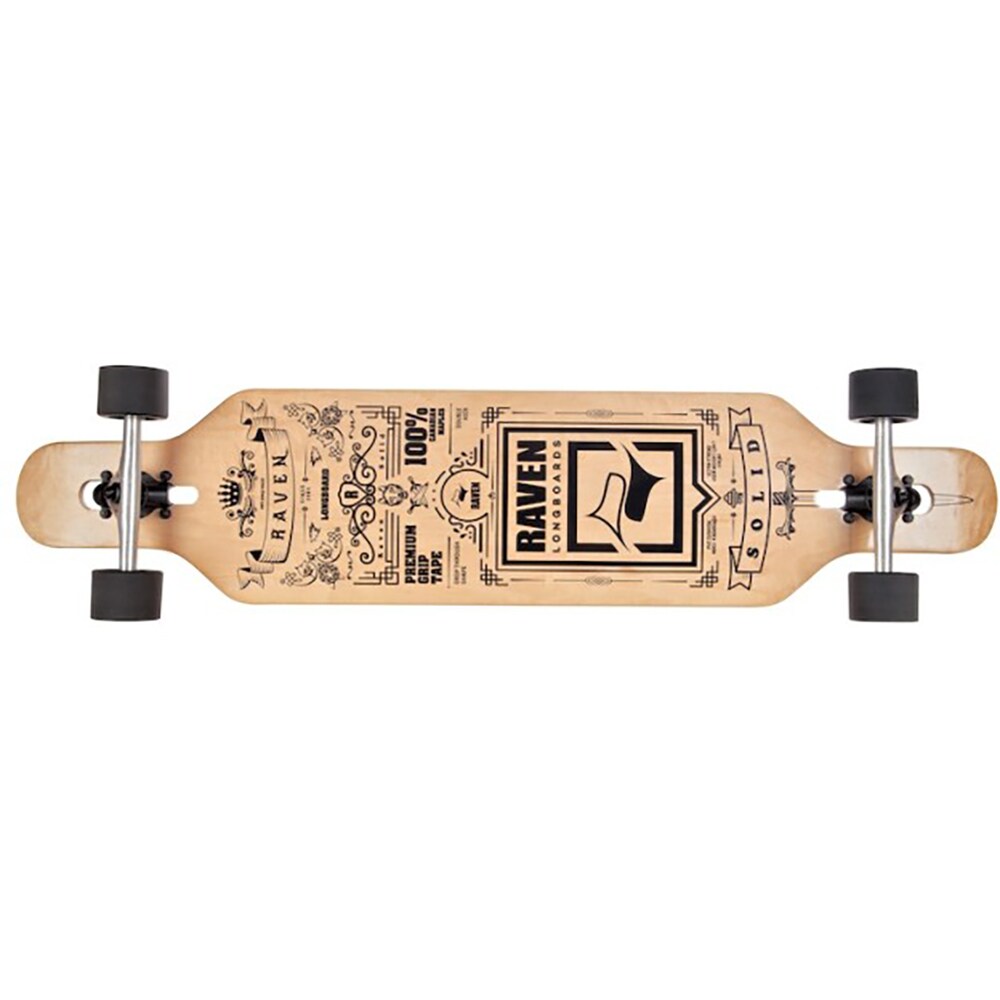 Longboard RAVEN Solid, 105 x 24 cm, lemn, maro