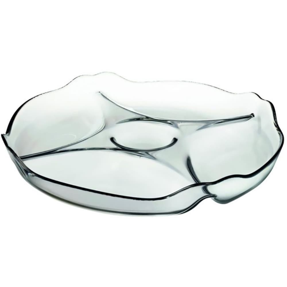 Platou servire PASABAHCE, 25.5cm, sticla, transparent
