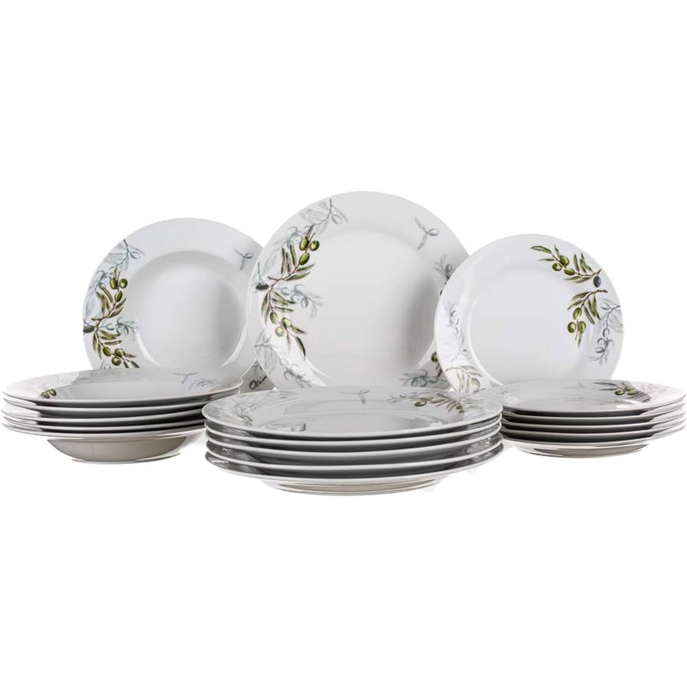 Set masa BANQUET Olives, 18 piese, ceramica