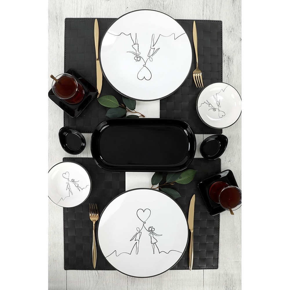 Set pentru mic dejun MY CERAMIC HKG-KITCHEN-V180, 11 piese, ceramica