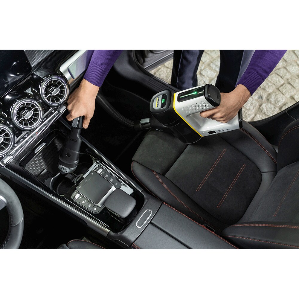 Aspirator vertical KARCHER VC 7 Cordless Your Max Car, 0.8l, 25.2V, autonomie max 60 min, alb-argintiu
