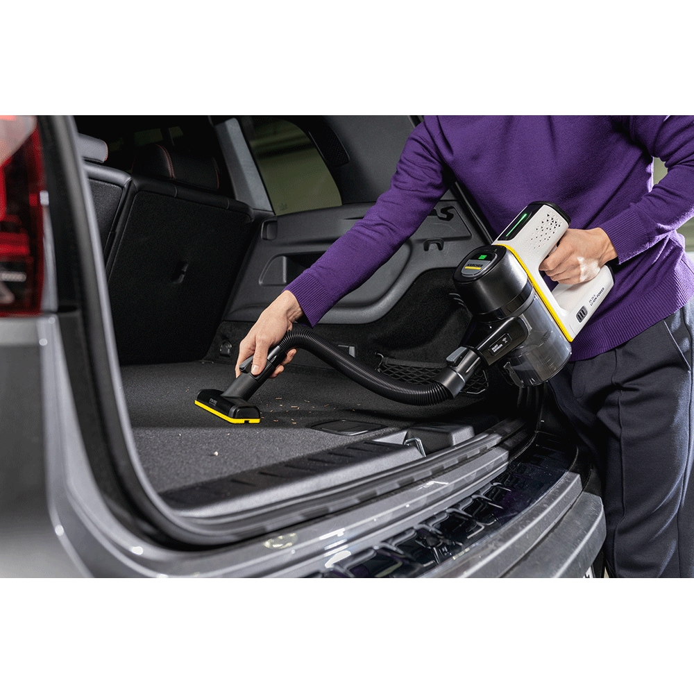 Aspirator vertical KARCHER VC 7 Cordless Your Max Car, 0.8l, 25.2V, autonomie max 60 min, alb-argintiu