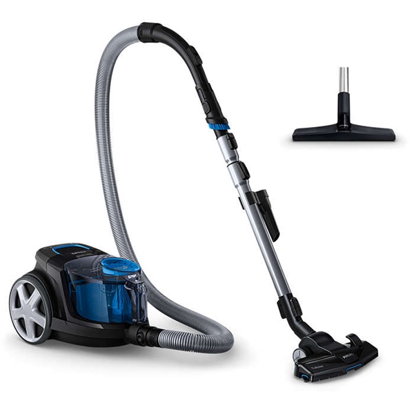 Aspirator fara sac PHILIPS PowerPro Compact FC9331/09, 1.5l, 900W, 76dB, negru-albastru