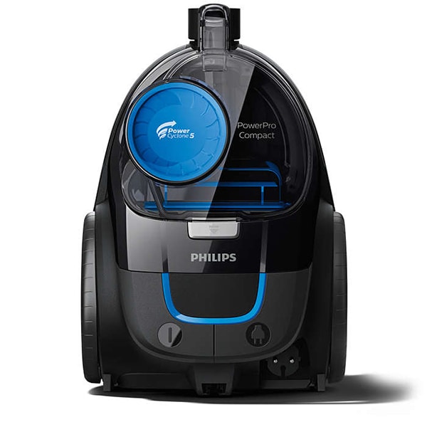 Aspirator fara sac PHILIPS PowerPro Compact FC9331/09, 1.5l, 900W, 76dB, negru-albastru