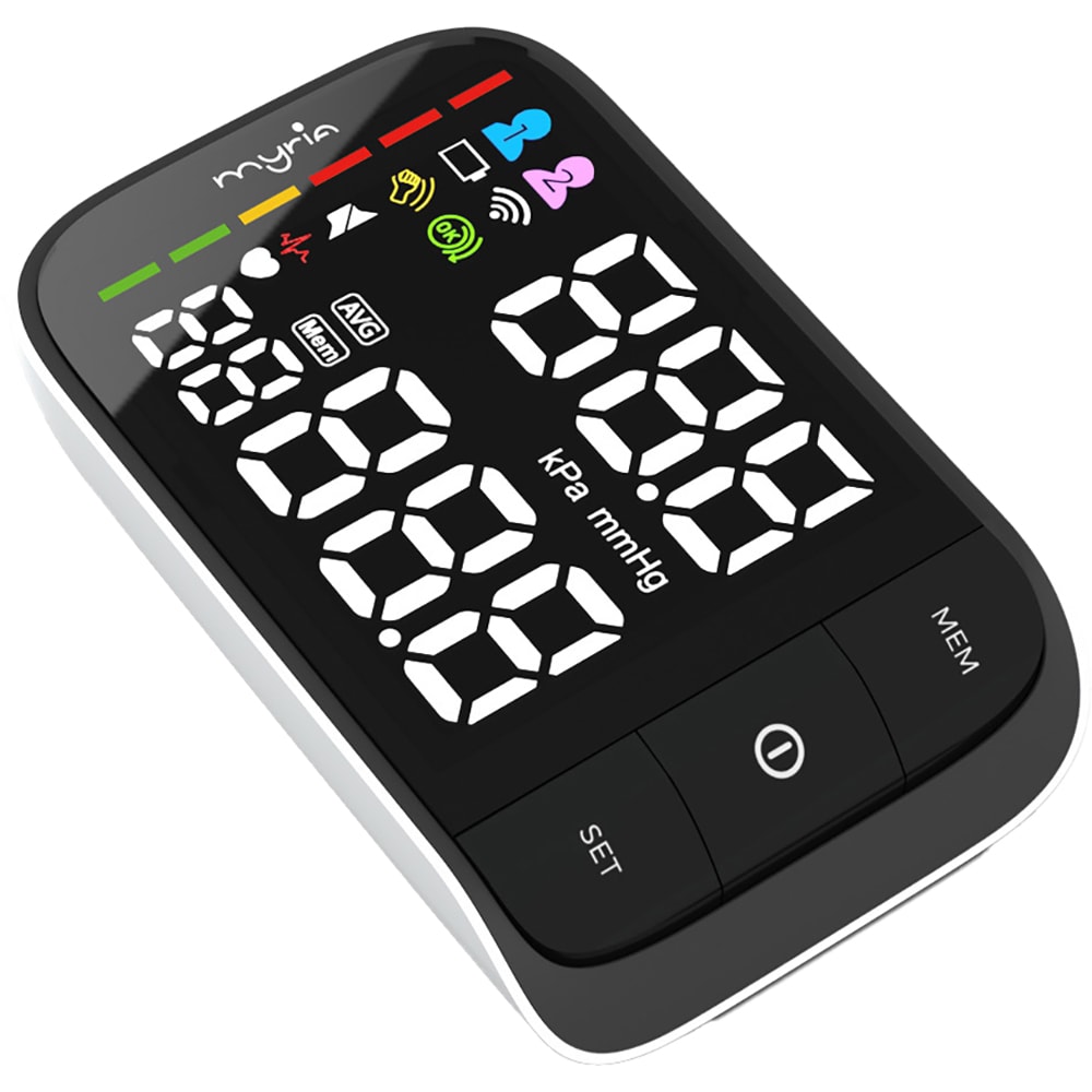 Tensiometru digital de incheietura MYRIA FC-BP220, alb-negru