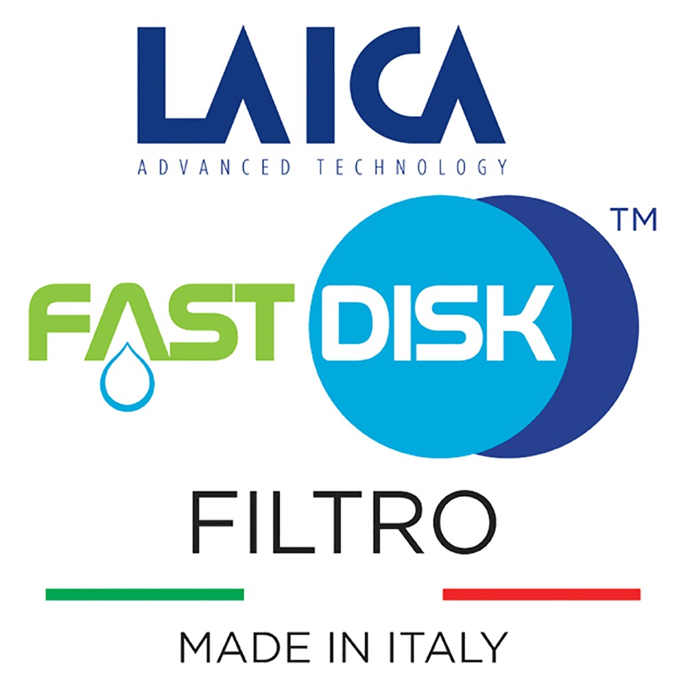 Set filtre LAICA Fast Disk, 3 buc, alb-negru