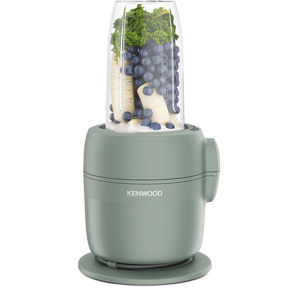 Robot de bucatarie KENWOOD MultiPro Go FDP23.380GR, vas 1.3l, blender 0.6l, 900W, 2 trepte viteza, verde