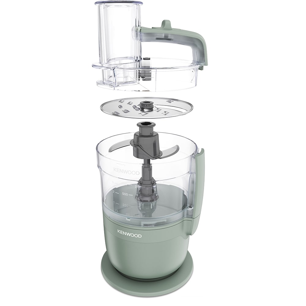 Robot de bucatarie KENWOOD MultiPro Go FDP23.380GR, vas 1.3l, blender 0.6l, 900W, 2 trepte viteza, verde