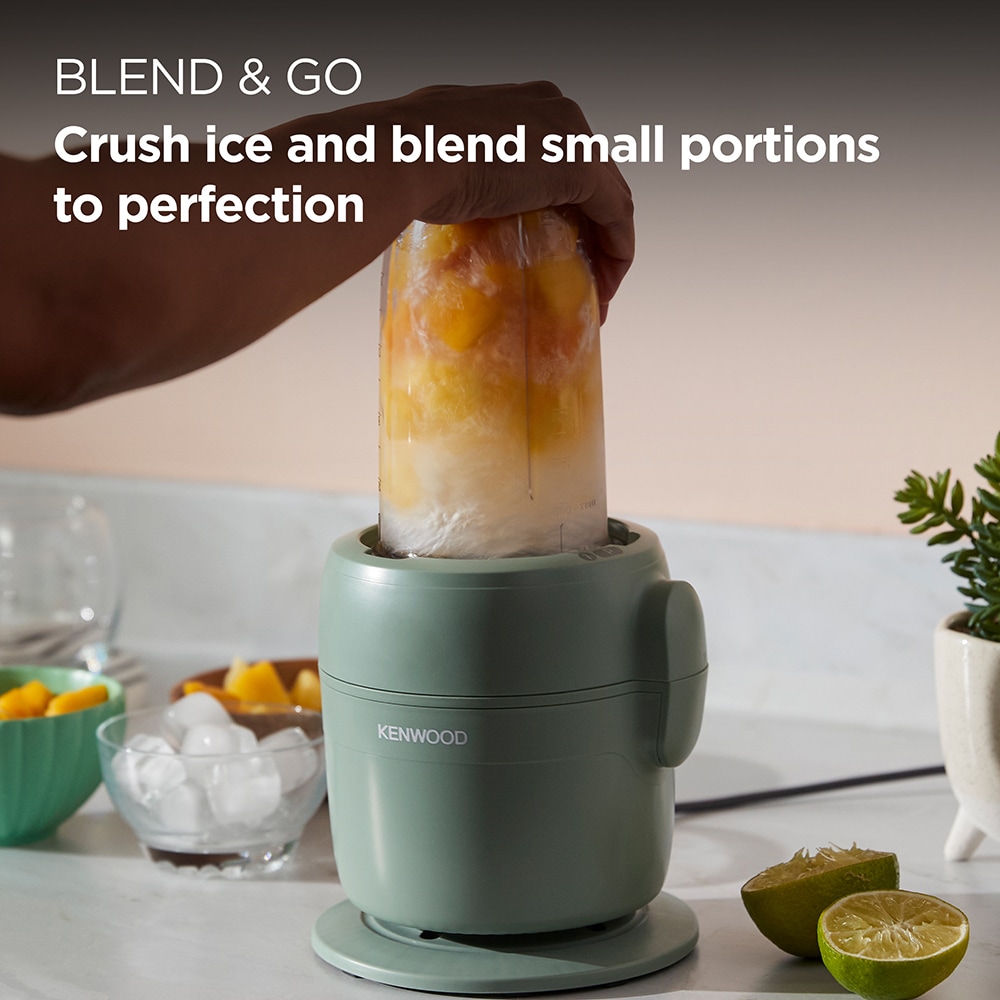 Robot de bucatarie KENWOOD MultiPro Go FDP23.380GR, vas 1.3l, blender 0.6l, 900W, 2 trepte viteza, verde