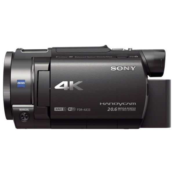 Camera video SONY HandyCam FDR-AX33, 4K, Wi-Fi, negru