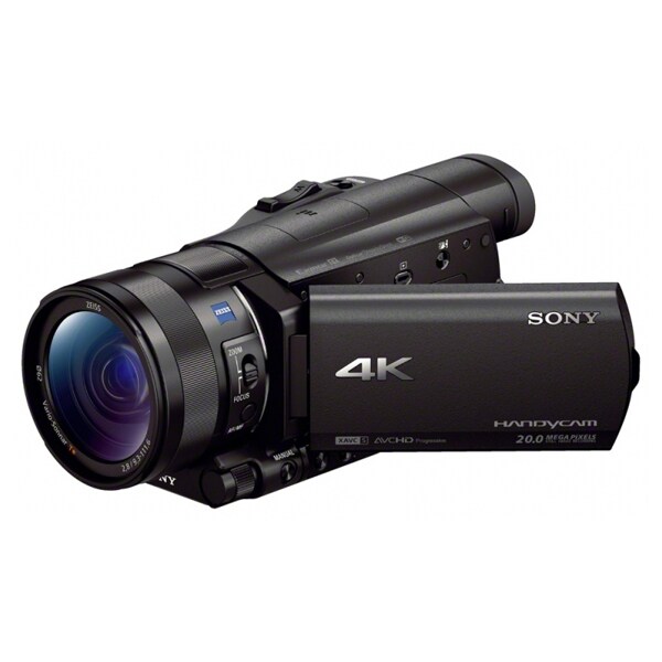 Camera video semi-profesionala SONY HandyCam FDR-AX100E, 4K, Wi-Fi, negru
