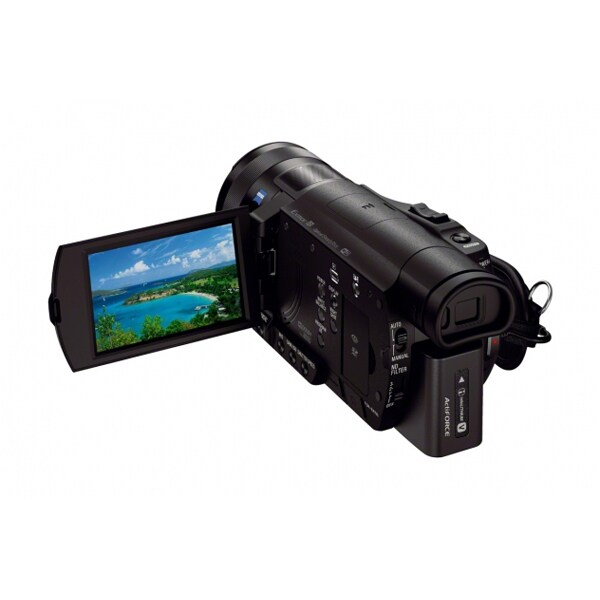 Camera video semi-profesionala SONY HandyCam FDR-AX100E, 4K, Wi-Fi, negru