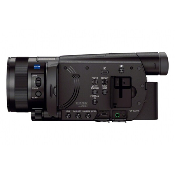 Camera video semi-profesionala SONY HandyCam FDR-AX100E, 4K, Wi-Fi, negru