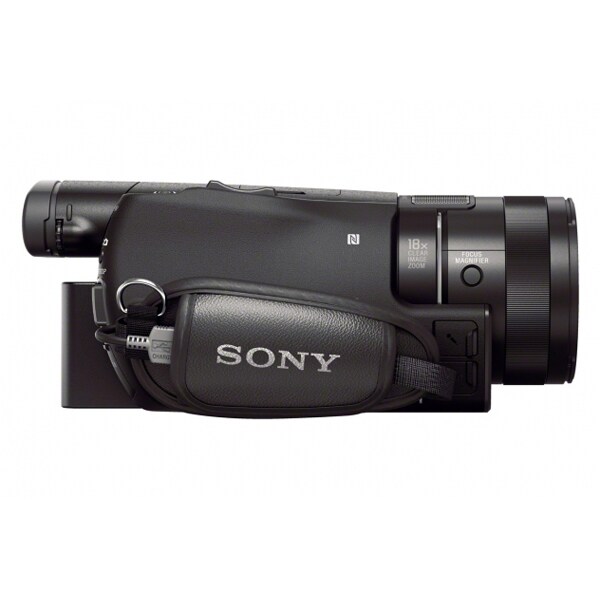 Camera video semi-profesionala SONY HandyCam FDR-AX100E, 4K, Wi-Fi, negru