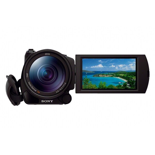 Camera video semi-profesionala SONY HandyCam FDR-AX100E, 4K, Wi-Fi, negru