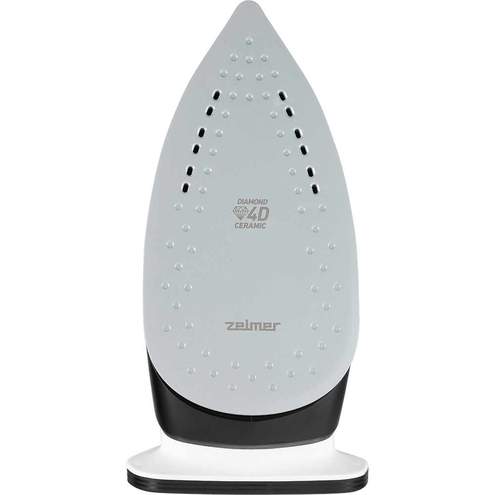 Statie de calcat ZELMER Pro Compact ZIS8402, 2400W, 400g/min, 1.6l, talpa Diamond 4D Ceramic, alb-negru