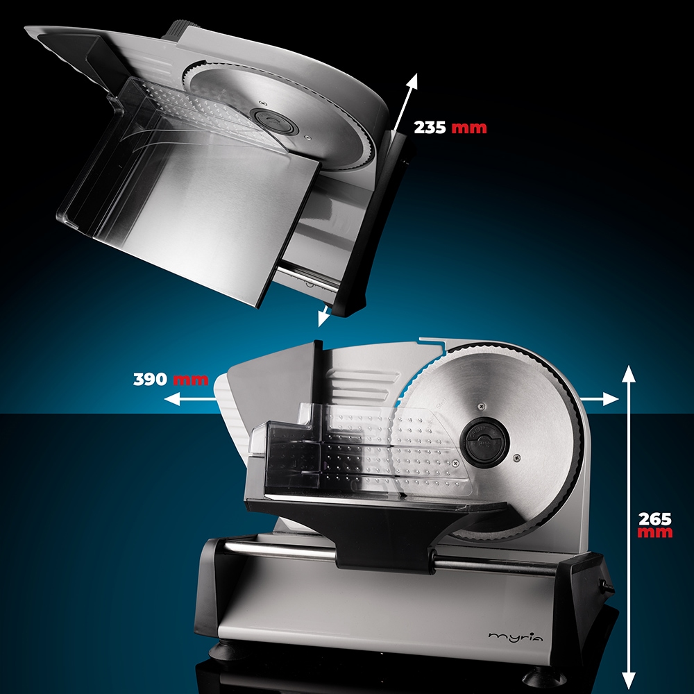 Feliator MYRIA MY4477, 150W, grosime feliere 0-15 mm, argintiu-negru