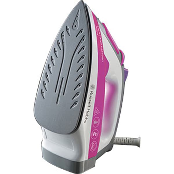 Fier de calcat RUSSELL HOBBS Supreme Steam Light and Easy 23591-56, 2600W, 95g/min, 240ml, talpa ceramica, alb-roz