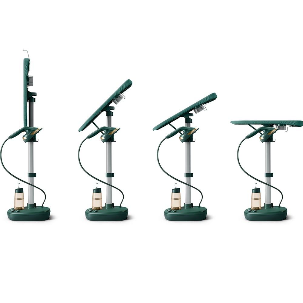 Aparat de calcat vertical PHILIPS All in One 1000 AIS6020/70, 1900W, 90g/min, 1.1l, verde-argintiu
