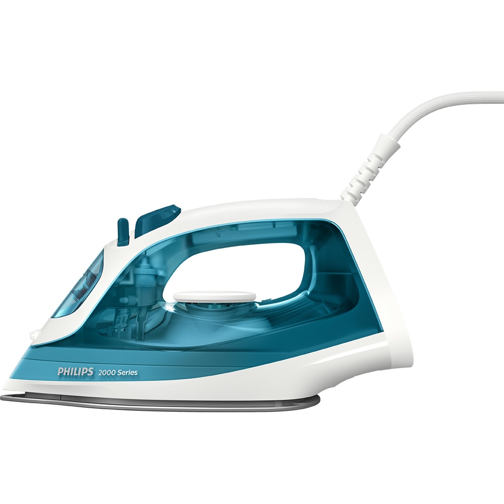 Fier de calcat PHILIPS Seria 2000 DST2020/90, 2000W, 110g/min, 250ml, talpa ceramica, albastru-alb