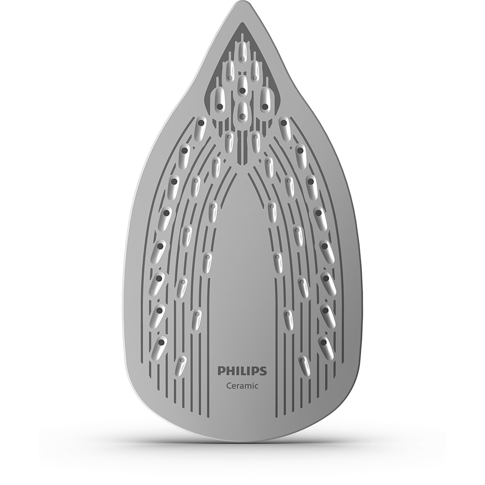Fier de calcat PHILIPS Seria 2000 DST2020/90, 2000W, 110g/min, 250ml, talpa ceramica, albastru-alb