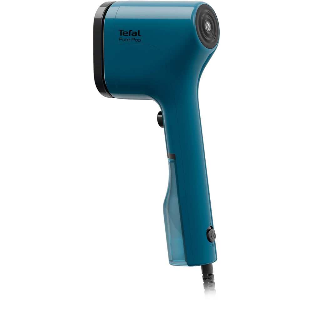 Aparat de calcat vertical TEFAL Pure Pop Garment DT2020E1, 1300W, 70ml, talpa ceramica, albastru