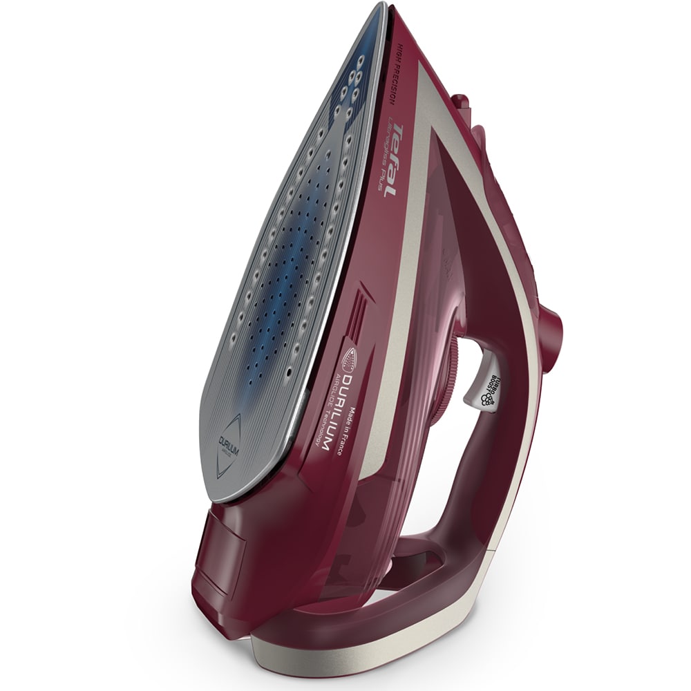 Fier de calcat TEFAL UltraGliss Plus FV6820E0, 2800W, 260g/min, 270ml, talpa Durilium AirGlide, visiniu-alb