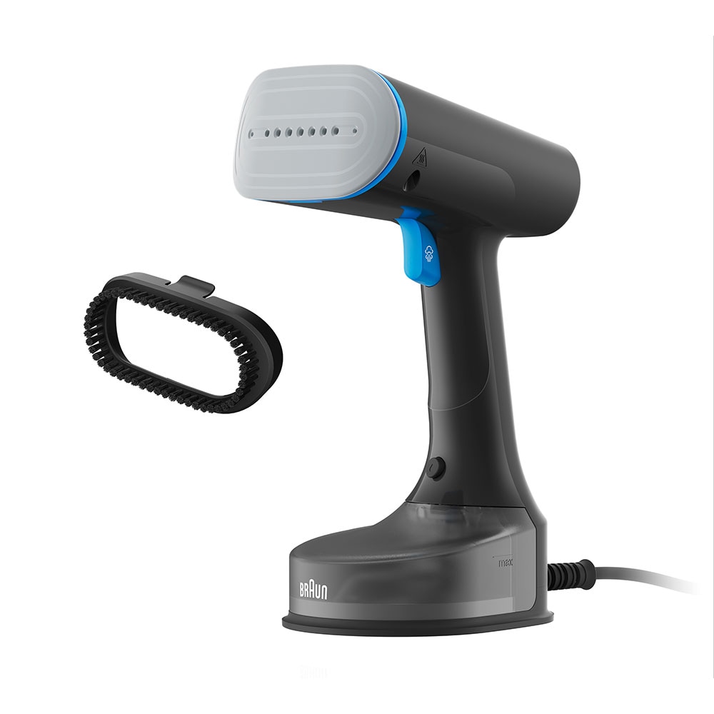 Aparat de calcat vertical cu abur BRAUN GS5031BL, 1200W, 25g/min, 150ml, talpa Dual FreeGlide 3D, bleumarin-negru