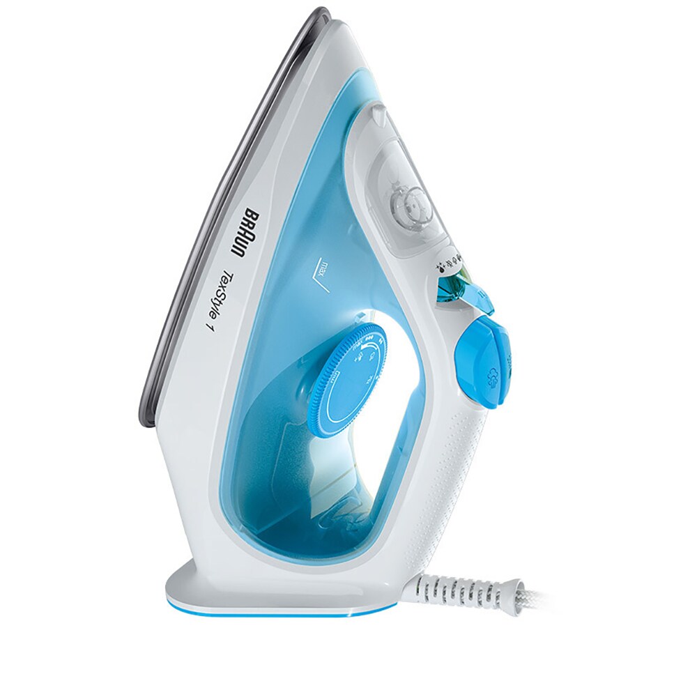 Fier de calcat BRAUN TexStyle 1 SI1050BL, 2000W, 220g/min, 120ml, talpa ceramica, alb-albastru