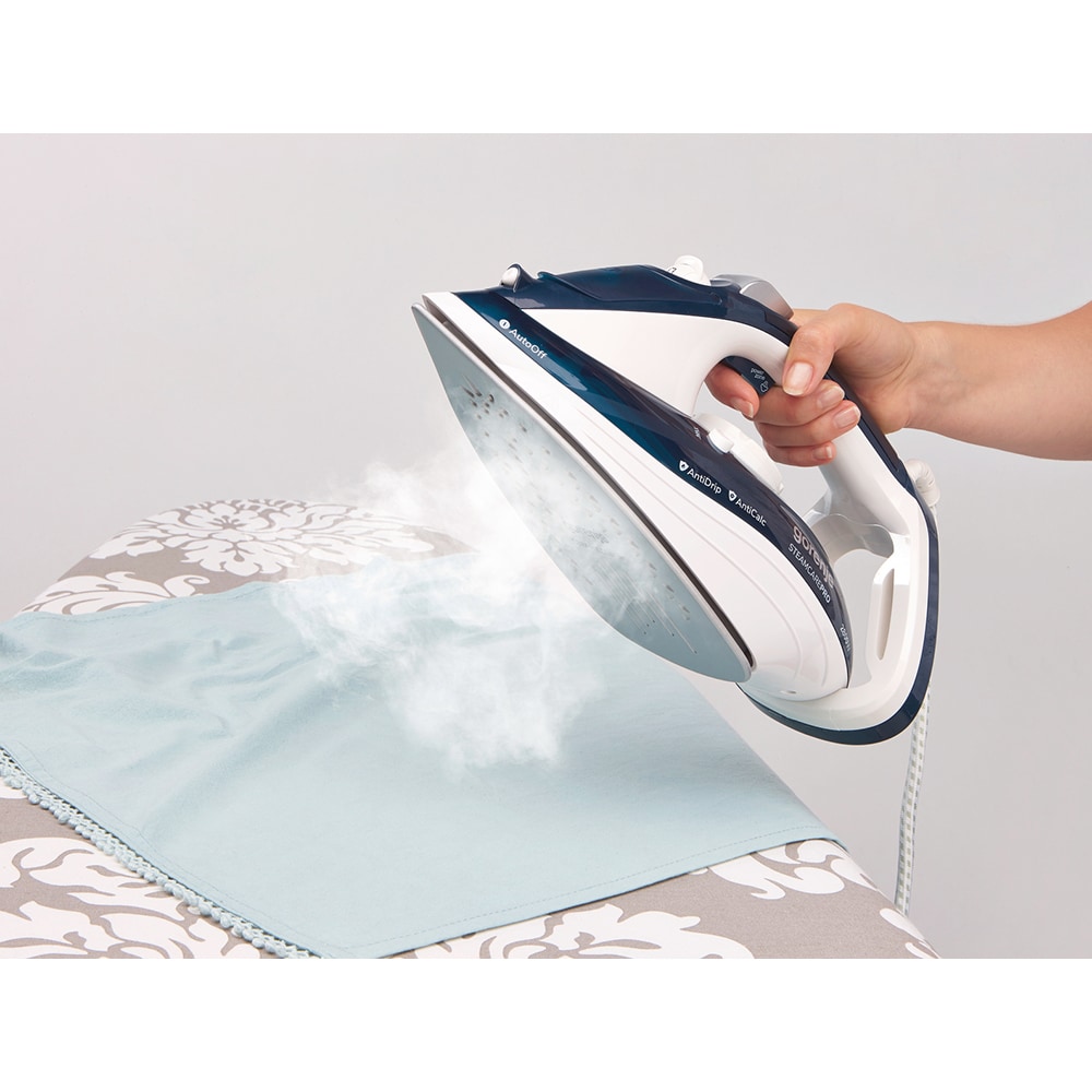 Fier de calcat GORENJE SIH2600BLC, 2600W, 95g/min, 350ml, talpa ceramica, albastru-alb