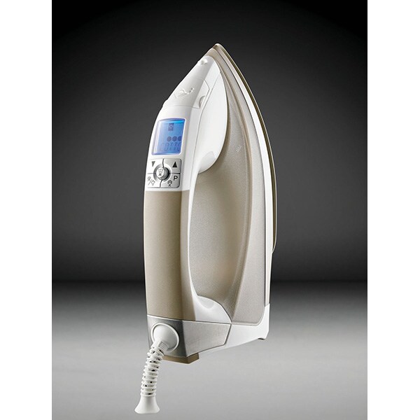 Fier de calcat GORENJE SIT2400CGI, 2400W, 130g/min, 330ml, talpa ceramica, alb-bej