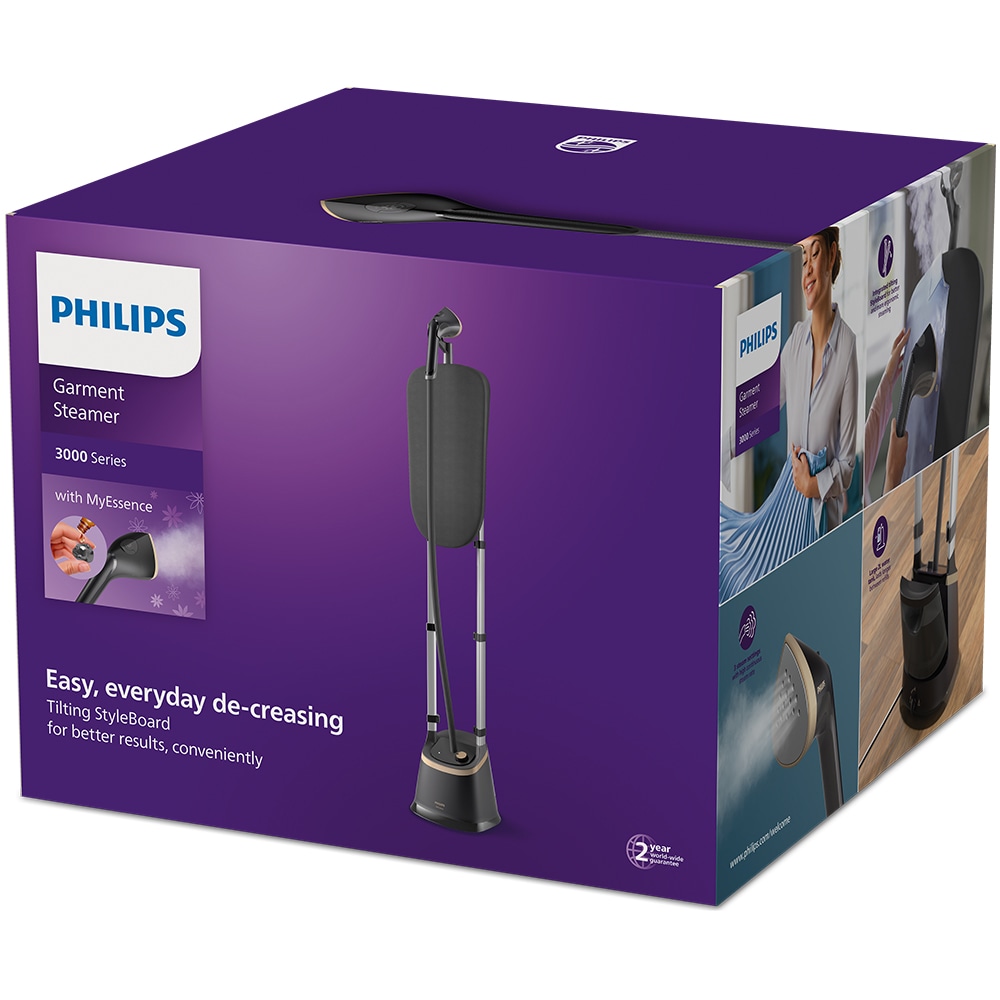 Aparat de calcat vertical PHILIPS Seria 3000 STE317080, 2000W, 2000ml, negru