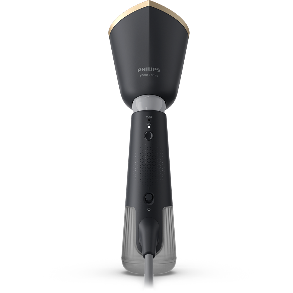 Aparat de calcat vertical PHILIPS Seria 5000 STH5030/80, 1400W, 24g/min, 200ml, negru-auriu