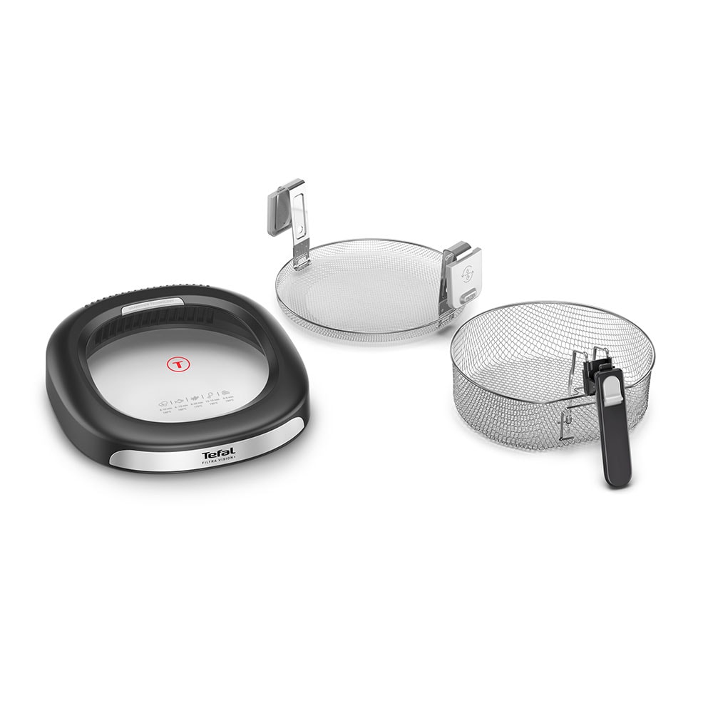 Friteuza TEFAL Filtra Vision+ FF2588E0, 1.2kg, 2.1l, 1900W, argintiu-negru