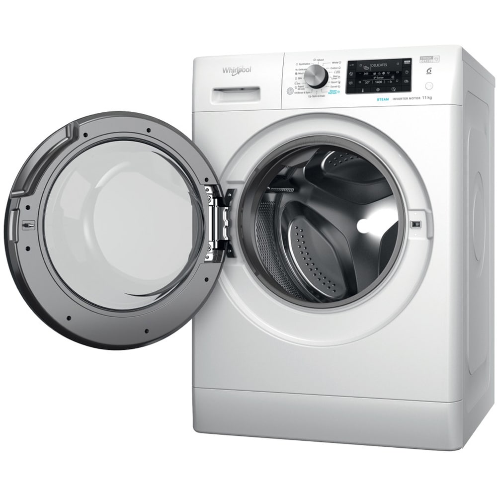 Masina de spalat rufe frontala WHIRLPOOL FFD 11489 BV EE, 6th Sense, Steam, 11 kg, 1400rpm, Clasa A, alb